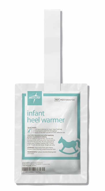 Medline MDS138007 - Instant Infant Heel Warmer Medline Heel One Size Fits Most Plastic Cover / Gel Disposable Medline MDS138007 - Instant Infant Heel Warmer Medline Heel One Size Fits Most Plastic Cover / Gel Disposable