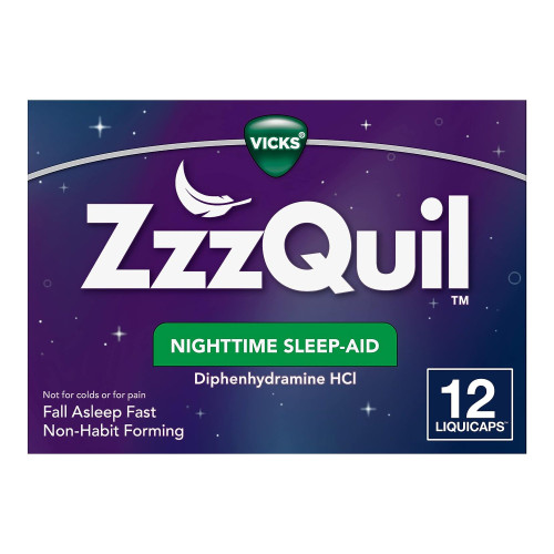 Procter & Gamble 32390003802 - Sleep Aid ZzzQuil™ 12 per Box Caplet 25 mg Strength Procter & Gamble 32390003802 - Sleep Aid ZzzQuil™ 12 per Box Caplet 25 mg Strength