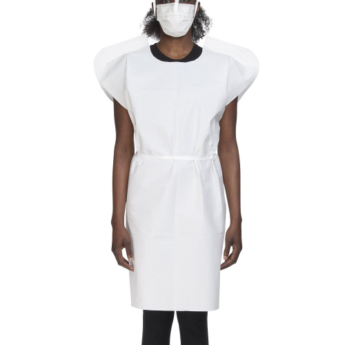 McKesson 18-840 - Patient Exam Gown McKesson One Size Fits Most White Disposable McKesson 18-840 - Patient Exam Gown McKesson One Size Fits Most White Disposable