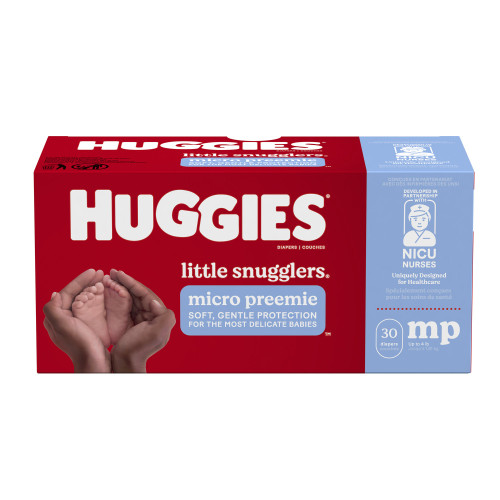 Kimberly Clark Corp 40581 - Unisex Baby Diaper Huggies® Little Snugglers Micro Preemie Disposable Heavy Absorbency