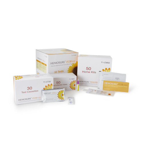 Hemosure T1-CK30 - Cancer Screening Test Kit Hemosure® Fecal Occult Blood Test (iFOB or FIT) 30 Tests CLIA Waived Hemosure T1-CK30 - Cancer Screening Test Kit Hemosure® Fecal Occult Blood Test (iFOB or FIT) 30 Tests CLIA Waived