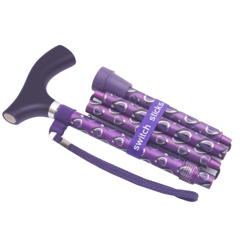 Mabis Healthcare 502-2000-5115 - Folding Cane Switch Sticks® Aluminum 32 to 37 Inch Height Viking Print Mabis Healthcare 502-2000-5115 - Folding Cane Switch Sticks® Aluminum 32 to 37 Inch Height Viking Print