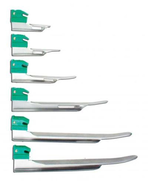 Sun Med 5-5333-03 - Laryngoscope Blade GreenLine® Miller Type Fiberoptic Light Universal Sterile Sun Med 5-5333-03 - Laryngoscope Blade GreenLine® Miller Type Fiberoptic Light Universal Sterile