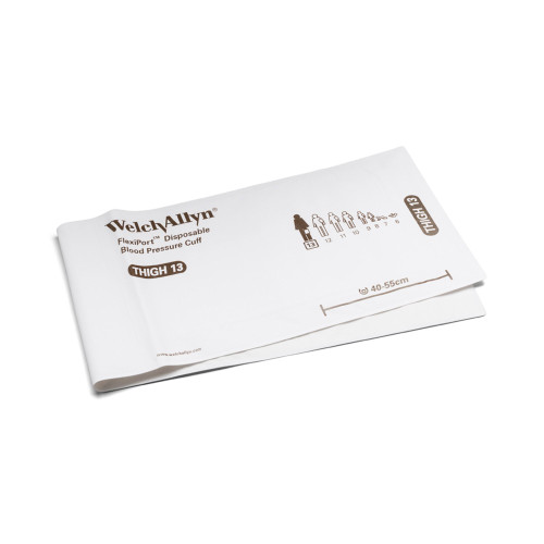 Welch Allyn SOFT-11-1SC - Single Patient Use Blood Pressure Cuff FlexiPort® 25 to 34 cm Arm Cloth Fabric Cuff Adult Cuff