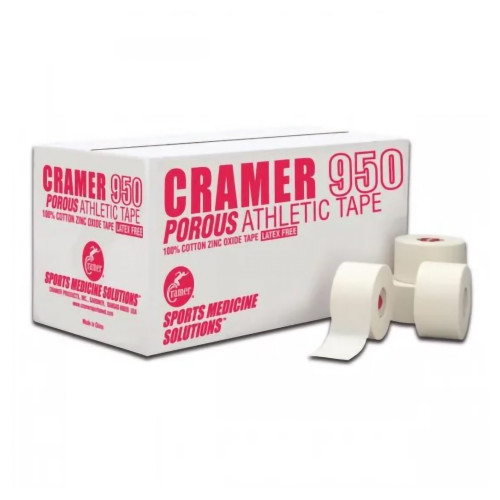 Performance Health 240912 - Athletic Tape Cramer® 950 White 1 Inch X 15 Yard Cotton / Zinc Oxide NonSterile