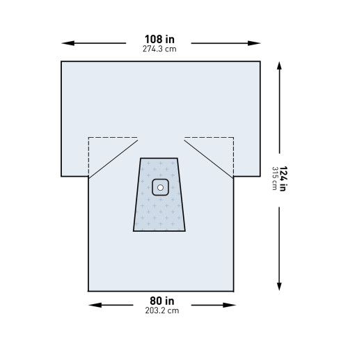 McKesson 183-I80-09158G-S - Orthopedic Drape McKesson Lower Extremity Drape 108 W X 80 W X 124 L Inch Sterile