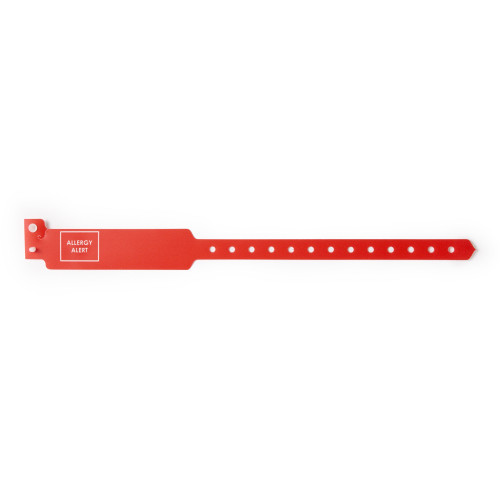 PDC Healthcare 5052-16-PDJ - Identification Wristband Sentry® SuperBand® Alert Band Permanent Snap Allergy Alert