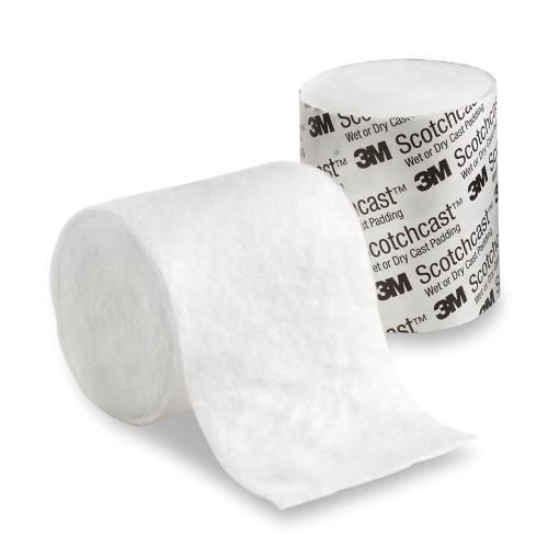 Solventum Corporation WDP3 - Cast Padding Water Resistant 3M™ Scotchcast™ Wet or Dry 3 Inch X 4 Yard Polypropylene / Polyethylene Knit / Nonwoven Fibers NonSterile