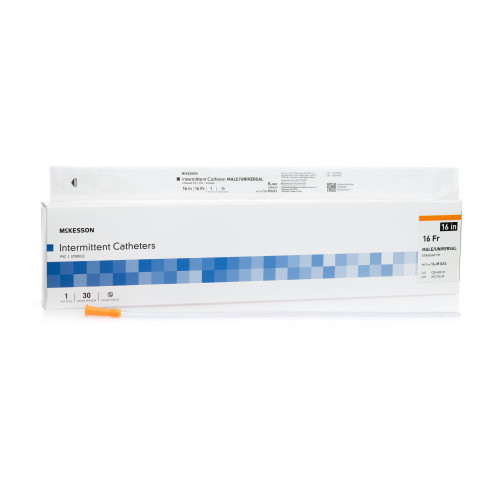 McKesson 16-M1616 - Urethral Catheter McKesson Straight Tip Uncoated PVC 16 Fr. 16 Inch McKesson 16-M1616 - Urethral Catheter McKesson Straight Tip Uncoated PVC 16 Fr. 16 Inch