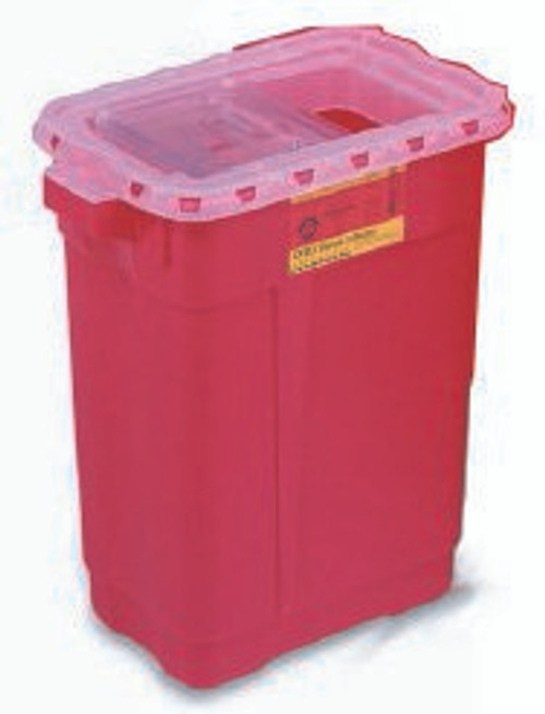 BD 305665 - Sharps Container BD™ Red Base 23-1/2 H X 20 W X 14-3/4 D Inch Vertical Entry 17 Gallon BD 305665 - Sharps Container BD™ Red Base 23-1/2 H X 20 W X 14-3/4 D Inch Vertical Entry 17 Gallon