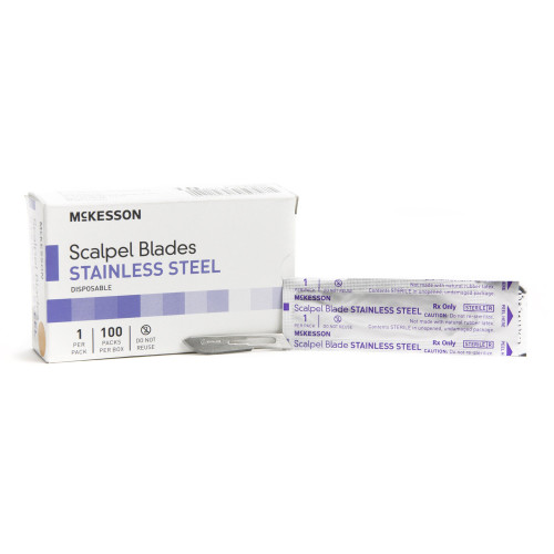 McKesson 16-63610 - Surgical Blade McKesson Brand Stainless Steel No. 10 Sterile McKesson 16-63610 - Surgical Blade McKesson Brand Stainless Steel No. 10 Sterile