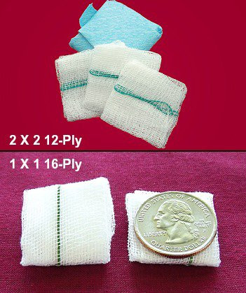 First Aid 34440210 - Gauze Sponge Fabco® ORS® 2 X 2 Inch 12-Ply Sterile X-Ray Detectable 10 per Pouch / CSR Wrapped