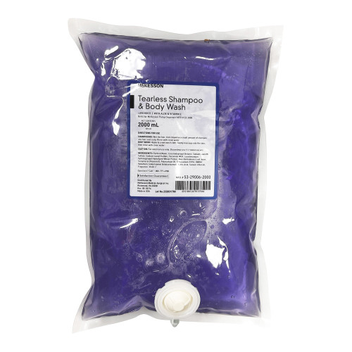 McKesson 53-29006-2000 - Tearless Shampoo and Body Wash McKesson 2,000 mL Dispenser Refill Bag Lavender Scent McKesson 53-29006-2000 - Tearless Shampoo and Body Wash McKesson 2,000 mL Dispenser Refill Bag Lavender Scent