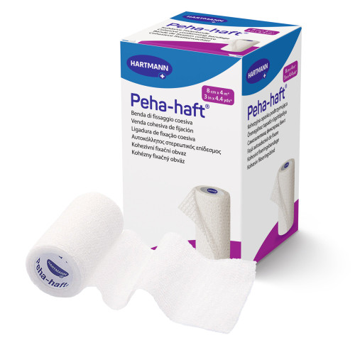Hartmann 932443 - Absorbent Cohesive Bandage Peha-haft® 3 Inch X 4-1/2 Yard Self-Adherent Closure White NonSterile Standard Compression