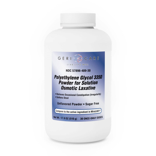 Geri-Care 489-30-GCP - Laxative Geri-Care® Powder 17.9 oz. Polyethylene Glycol 3350 Geri-Care 489-30-GCP - Laxative Geri-Care® Powder 17.9 oz. Polyethylene Glycol 3350