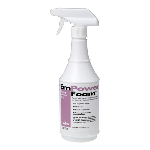 Metrex 10-4224 - Dual Enzymatic Instrument Detergent EmPower® Foam™ Foam RTU 24 oz. Spray Bottle Unscented Metrex 10-4224 - Dual Enzymatic Instrument Detergent EmPower® Foam™ Foam RTU 24 oz. Spray Bottle Unscented
