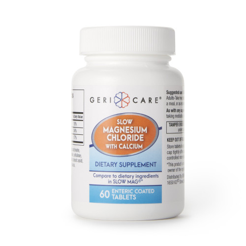 Geri-Care 635-06-GCP - Mineral Supplement Geri-Care® Calcium / Magnesium Chloride 236 mg - 142 mg - 400 mg Strength Tablet 60 per Bottle Geri-Care 635-06-GCP - Mineral Supplement Geri-Care® Calcium / Magnesium Chloride 236 mg - 142 mg - 400 mg Strength Tablet 60 per Bottle