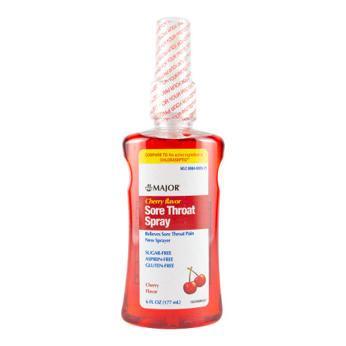 Major Pharmaceuticals 00904630521 - Sore Throat Relief Major® 1.4% Strength Oral Spray 6 oz. Major Pharmaceuticals 00904630521 - Sore Throat Relief Major® 1.4% Strength Oral Spray 6 oz.