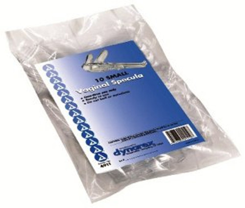 Dynarex 4911 - Vaginal Speculum dynarex® Pederson NonSterile Office Grade Polystyrene Small Double Blade Duckbill Disposable Without Light Source Capability