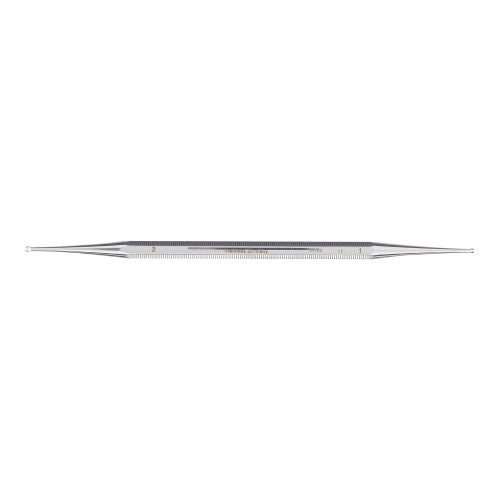 McKesson 43-1-5812 - Excavator Curette McKesson Argent™ 5-1/2 Inch Length Double-ended Solid Octagon Handle 1.5 mm Tip / 2 mm Tip Straight Fenestrated Round Cup Tip McKesson 43-1-5812 - Excavator Curette McKesson Argent™ 5-1/2 Inch Length Double-ended Solid Octagon Handle 1.5 mm Tip / 2 mm Tip Straight Fenestrated Round Cup Tip