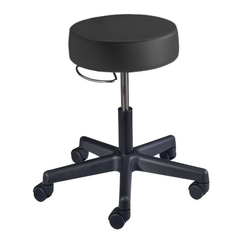 McKesson 81-22500HAM114 - Exam Stool McKesson Without Backrest Pneumatic Height Adjustment 5 Casters Black