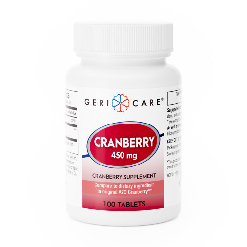 Geri-Care 845-01-GCP - Dietary Supplement Geri-Care® Cranberry Extract 450 mg Strength Tablet 100 per Bottle Geri-Care 845-01-GCP - Dietary Supplement Geri-Care® Cranberry Extract 450 mg Strength Tablet 100 per Bottle