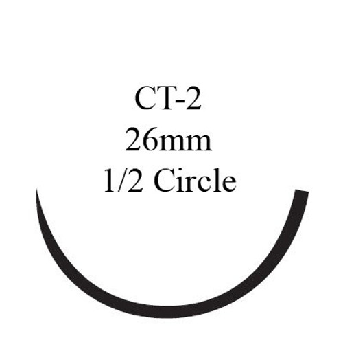 J & J Healthcare Systems 8411H - Nonabsorbable Suture with Needle Prolene™ Polypropylene CT-2 1/2 Circle Taper Point Needle Size 2-0 Monofilament J & J Healthcare Systems 8411H - Nonabsorbable Suture with Needle Prolene™ Polypropylene CT-2 1/2 Circle Taper Point Needle Size 2-0 Monofilament