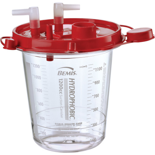 Bemis Healthcare 434410 - Rigid Suction Canister Hi-Flow™ 1200 mL Pour Lid Bemis Healthcare 434410 - Rigid Suction Canister Hi-Flow™ 1200 mL Pour Lid