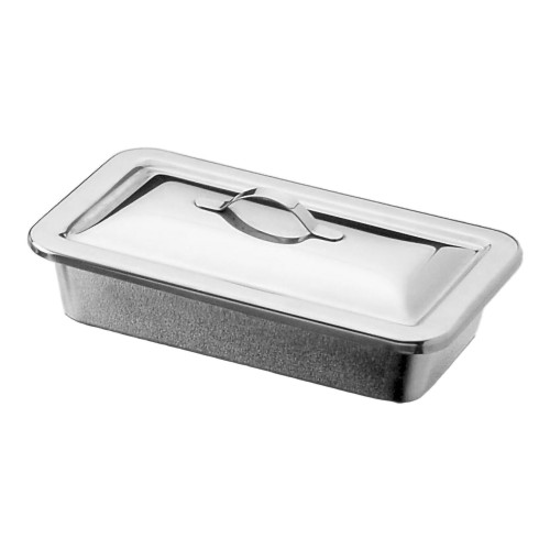 McKesson 63-4254 - Instrument Tray McKesson Strap Handle Stainless Steel 8-1/2 X 3 X 1- 1/2 Inch