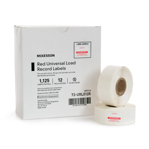 McKesson 73-URL012R - Sterilization Load Record Label McKesson Brand Steam / EO Gas / Sterrad® Sterilization System McKesson 73-URL012R - Sterilization Load Record Label McKesson Brand Steam / EO Gas / Sterrad® Sterilization System