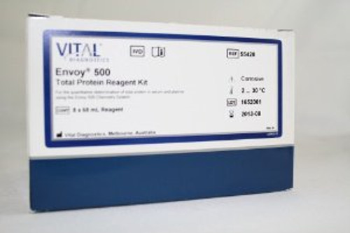 Clinical Diagnostic Solutions 550028 - General Chemistry Reagent Envoy® 500 Total Protein For Envoy 500 Chemistry Systems 1,200 Tests Clinical Diagnostic Solutions 550028 - General Chemistry Reagent Envoy® 500 Total Protein For Envoy 500 Chemistry Systems 1,200 Tests