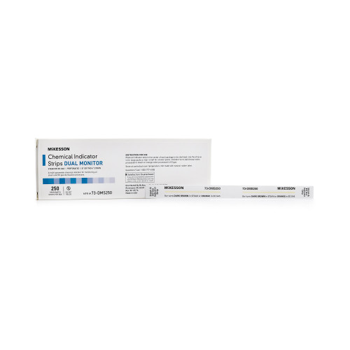 McKesson 73-DMS250 - McKesson Sterilization Chemical Indicator Strip Steam / EO Gas 8 Inch Length McKesson 73-DMS250 - McKesson Sterilization Chemical Indicator Strip Steam / EO Gas 8 Inch Length
