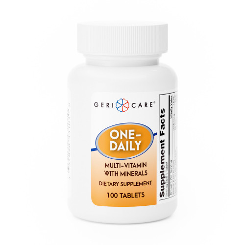 Geri-Care 531-01-GCP - Multivitamin Supplement with Minerals Geri-Care® Tablet 100 per Bottle