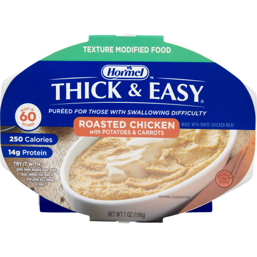 Lyons Magnus LLC 160748 - Thickened Food Thick & Easy® Purees 7 oz. Tray Roasted Chicken with Potatoes / Carrots Flavor Puree IDDSI Level 2 Mildly Thick