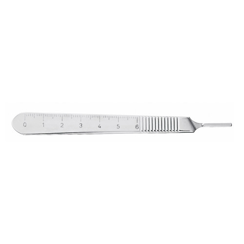 McKesson 43-1-038 - Scalpel Handle McKesson Argent™ German Stainless Steel Size 4 McKesson 43-1-038 - Scalpel Handle McKesson Argent™ German Stainless Steel Size 4