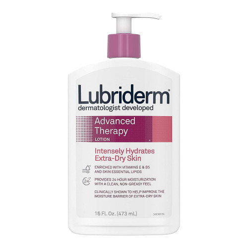 Glaxo Consumer Products 05280048234 - Hand and Body Moisturizer Lubriderm® Advanced Therapy 16 oz. Pump Bottle Scented Lotion Glaxo Consumer Products 05280048234 - Hand and Body Moisturizer Lubriderm® Advanced Therapy 16 oz. Pump Bottle Scented Lotion