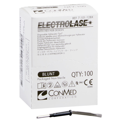 Conmed 7-101-12CS - Blade Electrode Electrolase® Stainless Steel NonSterile Blunt Blade Tip Disposable Conmed 7-101-12CS - Blade Electrode Electrolase® Stainless Steel NonSterile Blunt Blade Tip Disposable