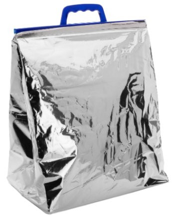 Coldkeepers LLC KG-12PK-PL00UH-1250 - Reclosable Thermal Bag Coldkeepers 7-1/2 X 13 X 14 Inch Mylar / Plastic Silver Snap Closure