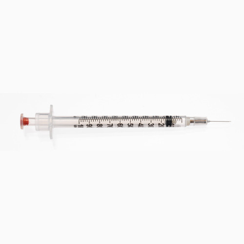 Retractable Technologies 10211 - Safety Insulin Syringe with Needle VanishPoint® 1 mL 1/2 Inch 29 Gauge Retractable Safety Needle Regular Wall Retractable Technologies 10211 - Safety Insulin Syringe with Needle VanishPoint® 1 mL 1/2 Inch 29 Gauge Retractable Safety Needle Regular Wall