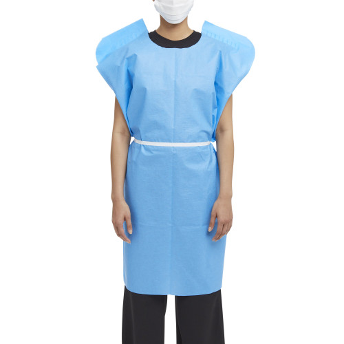 McKesson 18-831 - Patient Exam Gown McKesson One Size Fits Most Blue Disposable