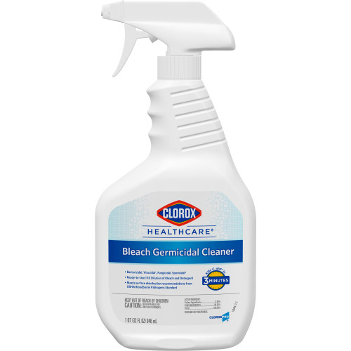 The Clorox Company 68970 - Surface Disinfectant Cleaner Clorox Healthcare® Bleach Germicidal Trigger Spray Liquid 32 oz. Bottle Fruity Floral Bleach Scent NonSterile