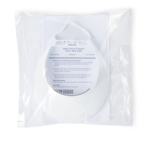 Molded Products MPC-300-W - Face Shield Kit One Size Fits Most Full Length Anti-fog Reusable NonSterile Molded Products MPC-300-W - Face Shield Kit One Size Fits Most Full Length Anti-fog Reusable NonSterile