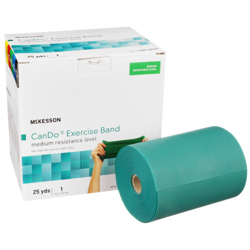 McKesson 169-5633 - Exercise Resistance Band McKesson CanDo® Green 5 Inch X 25 Yard Medium Resistance McKesson 169-5633 - Exercise Resistance Band McKesson CanDo® Green 5 Inch X 25 Yard Medium Resistance