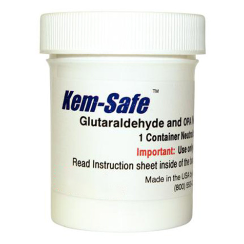 KEM Enterprises 9075 - OPA / Glutaraldehyde Neutralizer Kem-Safe™ RTU Powder 6 oz. Container Single Use KEM Enterprises 9075 - OPA / Glutaraldehyde Neutralizer Kem-Safe™ RTU Powder 6 oz. Container Single Use