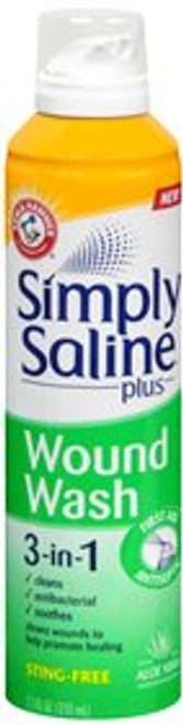 Church & Dwight 02260008557 - Wound Cleanser Simply Saline™ Plus Wound Wash 7.1 oz. Spray Can Sterile Antiseptic