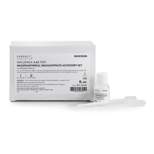McKesson 181-36026 - Flu Test Accessory Set Consult™ For use with McKesson Influenza Test McKesson 181-36026 - Flu Test Accessory Set Consult™ For use with McKesson Influenza Test