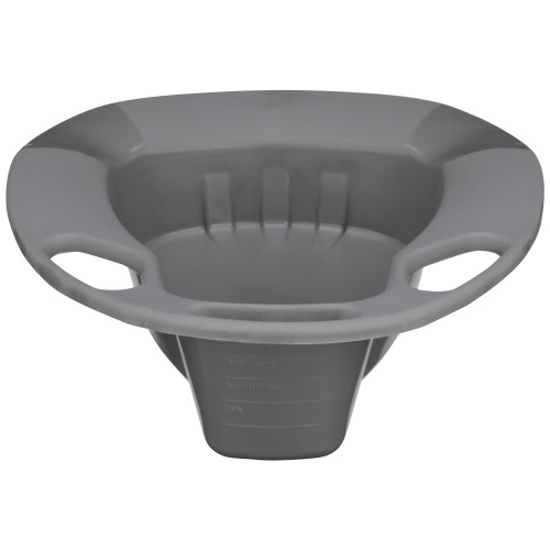 McKesson 56-80245 - Stackable Bedpan McKesson Graphite 2 Quart / 1893 mL McKesson 56-80245 - Stackable Bedpan McKesson Graphite 2 Quart / 1893 mL