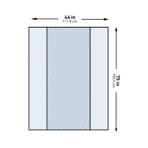 McKesson 16-I80-13101-S - Table Drape McKesson 44 X 75 Inch For Back Table McKesson 16-I80-13101-S - Table Drape McKesson 44 X 75 Inch For Back Table