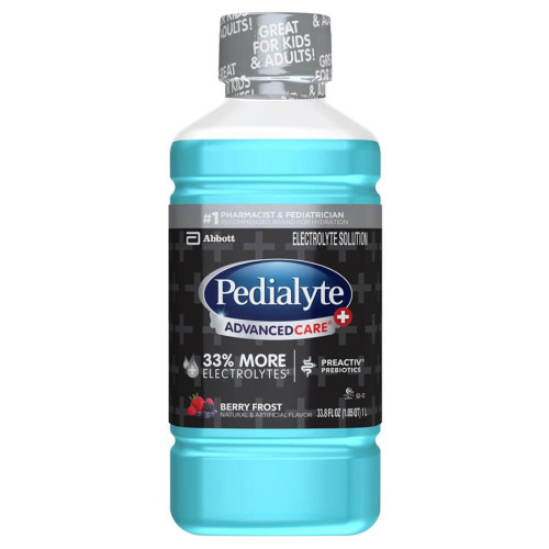 Abbott Nutrition 66641 - Oral Electrolyte Solution Pedialyte® AdvancedCare™ Plus Berry Frost Flavor 33.8 oz. Electrolyte