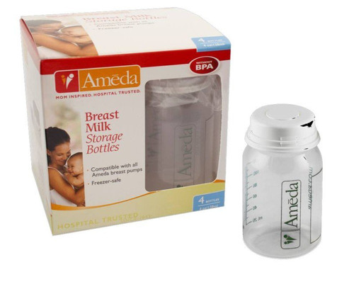 Ameda 17244M - Breast Milk Storage Bottle Ameda 4 oz. Polypropylene